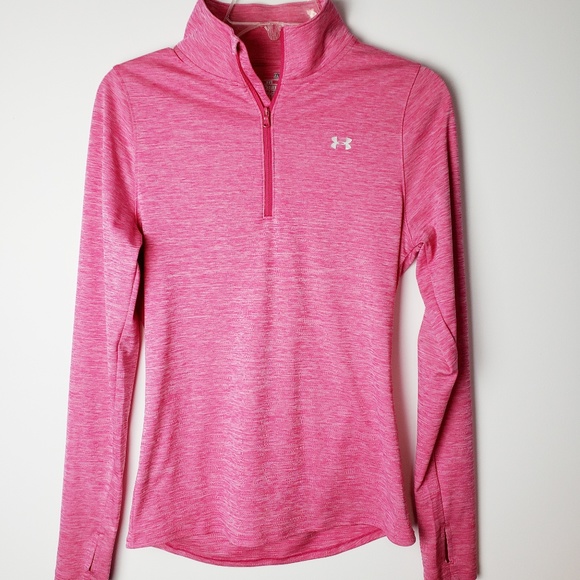 Under Armour Tops - Under Armour Pink Pullover Size S